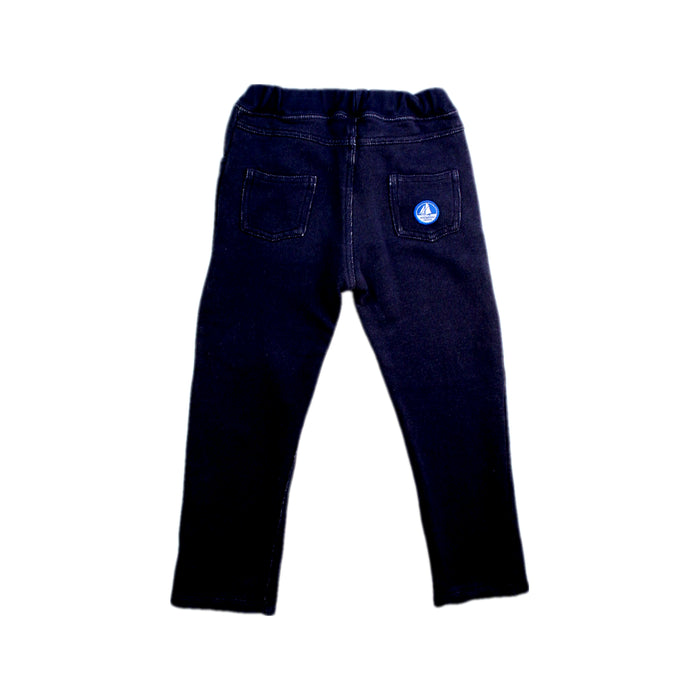 A Navy Casual Pants from Petit Bateau in size 3T for boy. (Back View)
