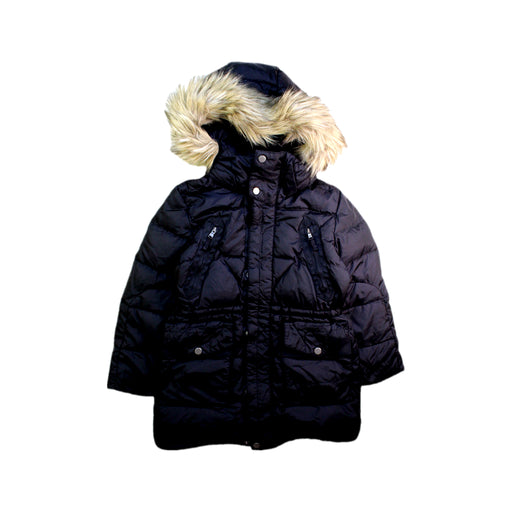 A Black Puffer/Quilted Coats & Outerwear from Ralph Lauren in size 6T for girl. (Front View)