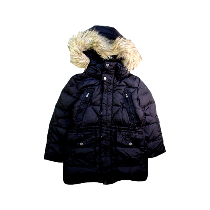 A Black Puffer/Quilted Coats & Outerwear from Ralph Lauren in size 6T for girl. (Front View)