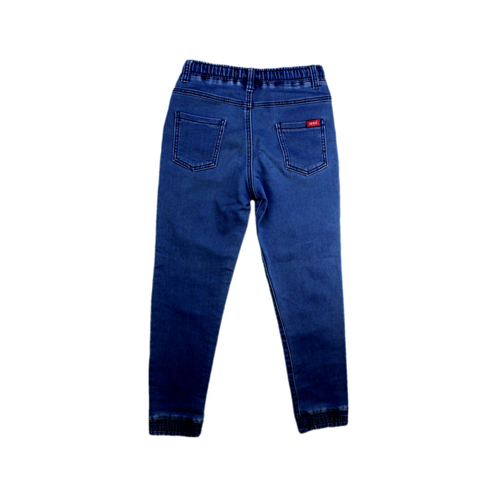 A Blue Jeans from Seed in size 9Y for boy. (Back View)