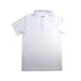 A White Short Sleeve Polos from Adidas in size 10Y for boy. (Back View)