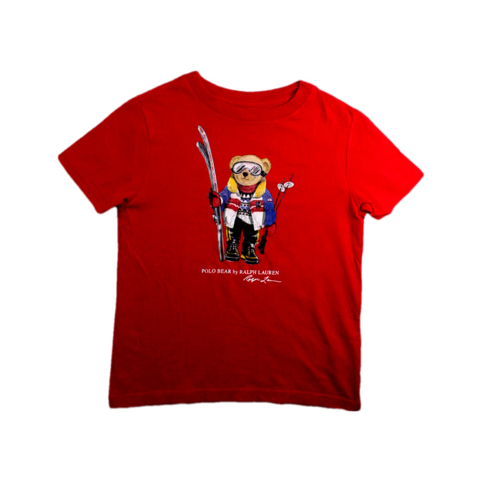 A Red Short Sleeve T Shirts from Polo Ralph Lauren in size 7Y for neutral. (Front View)