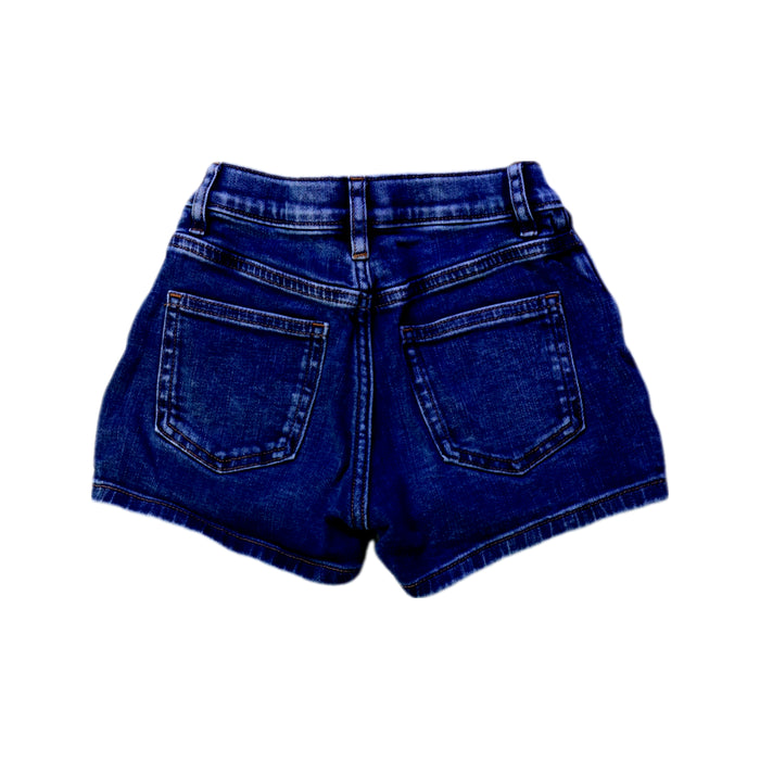 A Blue Shorts from Crewcuts in size 6T for girl. (Back View)