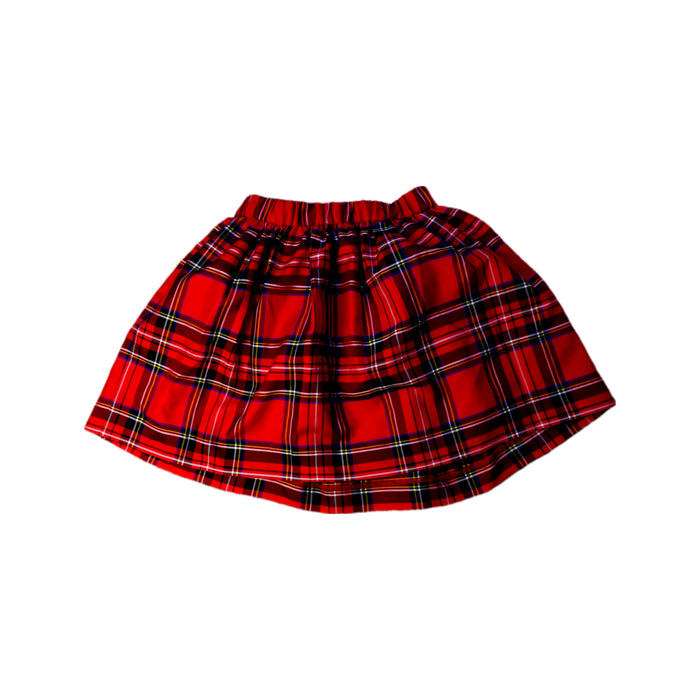 A Red Short Skirts from Crewcuts in size 6T for girl. (Front View)
