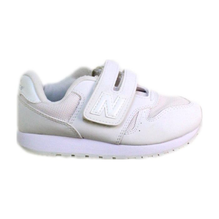 A White Sneakers from New Balance in size 5T for neutral. (Front View)