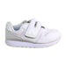 A White Sneakers from New Balance in size 5T for neutral. (Front View)