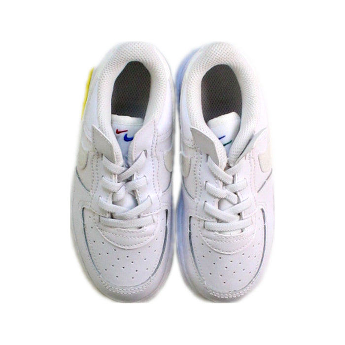 A White Sneakers from Nike in size 4T for neutral. (Back View)