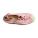 A Pink Slip Ons from Cienta in size 6T for girl. (Front View)