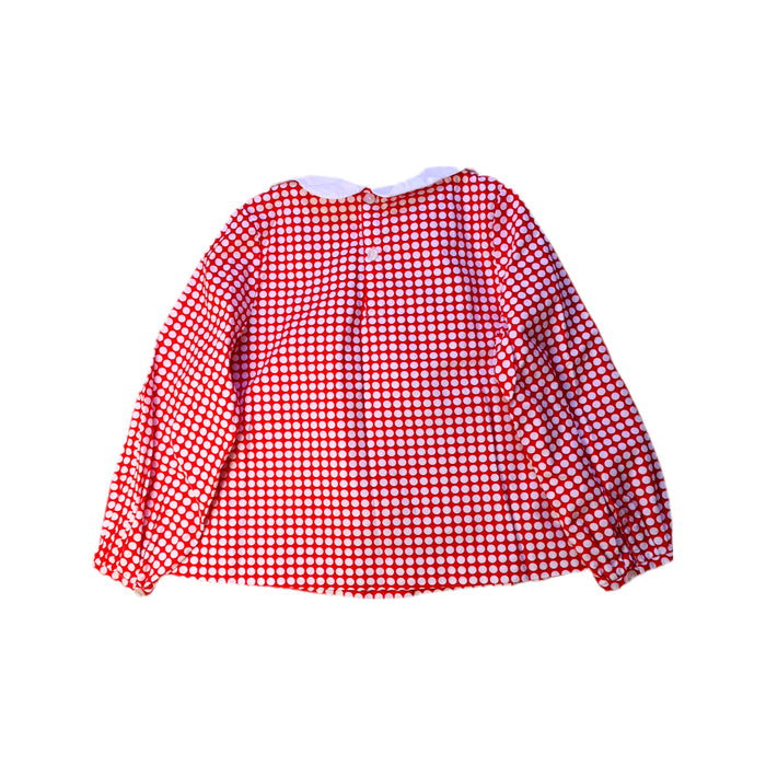 A Red Long Sleeve Tops from Jacadi in size 6T for girl. (Back View)