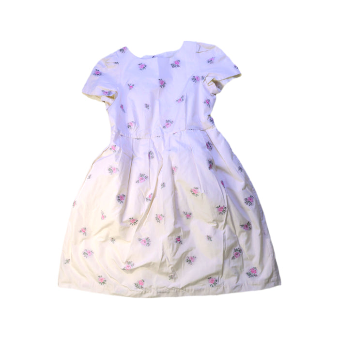 A White Short Sleeve Dresses from Bonpoint in size 10Y for girl. (Front View)