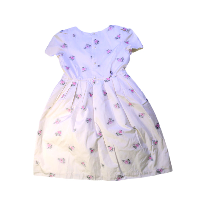 A White Short Sleeve Dresses from Bonpoint in size 10Y for girl. (Back View)