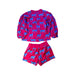 A Pink Shorts Sets from Chaser in size 6T for girl. (Back View)