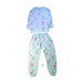 A Blue Pyjama Sets from Chaser in size 6T for girl. (Front View)