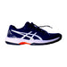 A Navy Sneakers from ASICS in size 14Y for neutral. (Front View)