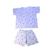 A White Shorts Sets from Kissy Kissy in size 6T for boy. (Front View)