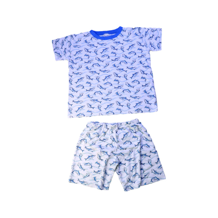 A Blue Shorts Sets from Kissy Kissy in size 6T for boy. (Front View)