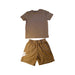 A Brown Shorts Sets from Nike in size 7Y for boy. (Back View)