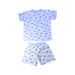 A Blue Pyjama Sets from Kissy Kissy in size 6T for boy. (Back View)