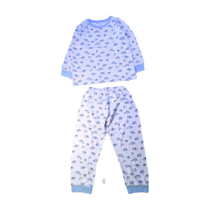 A Blue Pyjama Sets from Kissy Kissy in size 6T for boy. (Front View)