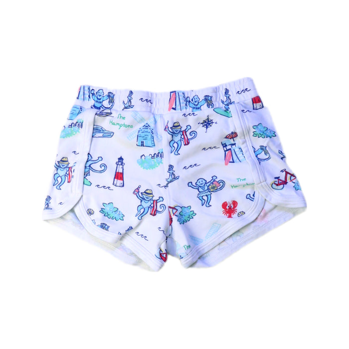 A White Shorts from Roller Rabbit in size 8Y for neutral. (Front View)