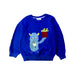 A Blue Crewneck Sweatshirts from Felix & Mina in size 4T for boy. (Front View)
