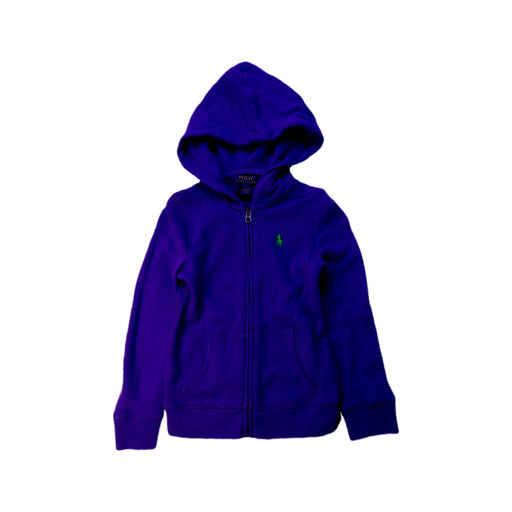 A Purple Hooded Sweatshirts from Polo Ralph Lauren in size 5T for boy. (Front View)