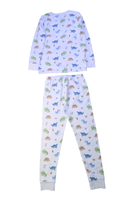 A White Pyjama Sets from Kissy Kissy in size 6T for boy. (Back View)