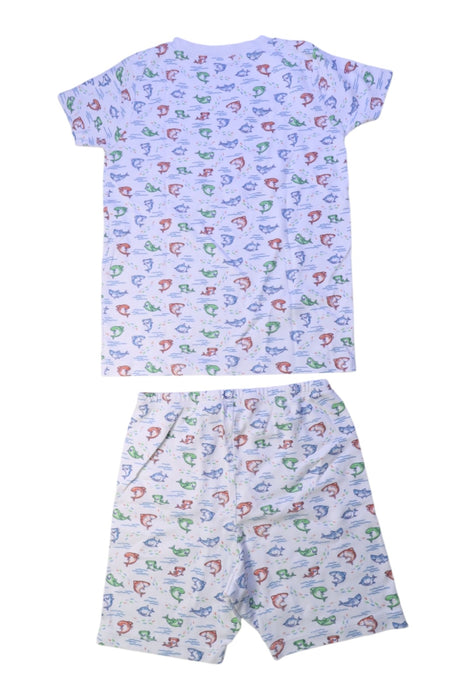 A White Shorts Sets from Kissy Kissy in size 10Y for boy. (Back View)