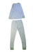 A White Pyjama Sets from Kissy Kissy in size 6T for boy. (Back View)