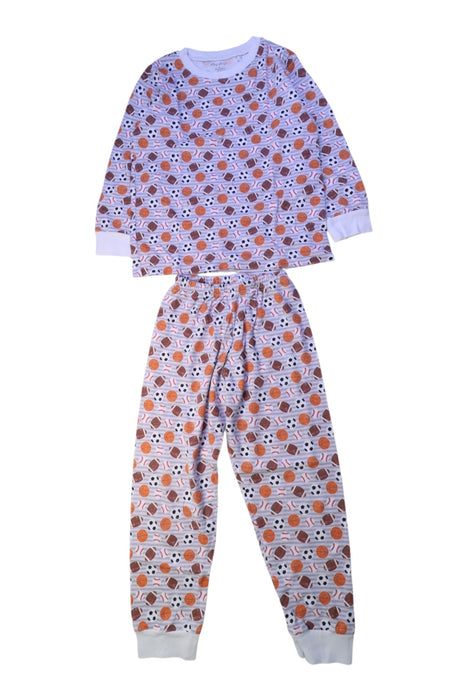 A Red Pyjama Sets from Kissy Kissy in size 6T for boy. (Front View)