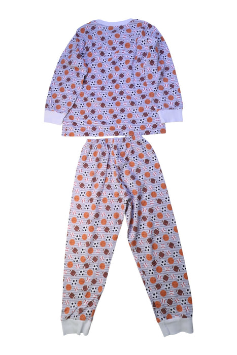 A Red Pyjama Sets from Kissy Kissy in size 6T for boy. (Back View)