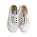 A White Slip Ons from Baby Sole in size 18-24M for neutral. (Back View)