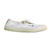 A White Slip Ons from Cienta in size 6T for girl. (Front View)