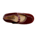 A Burgundy Flats from Amaia in size 6T for girl. (Front View)