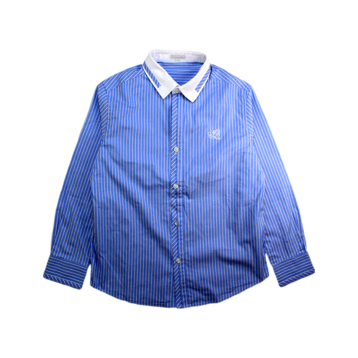 A Blue Long Sleeve Shirts from Nicholas & Bears in size 12Y for boy. (Front View)