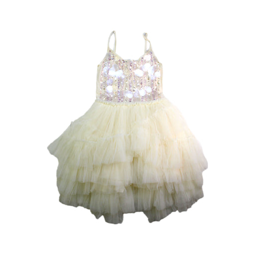 A Ivory Sleeveless Dresses from Tutu Du Monde in size 6T for girl. (Front View)