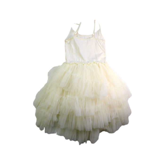 A Ivory Sleeveless Dresses from Tutu Du Monde in size 6T for girl. (Back View)