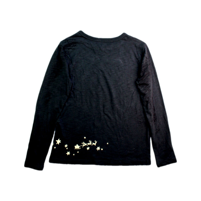 A Black Long Sleeve Tops from Crewcuts in size 6T for girl. (Back View)