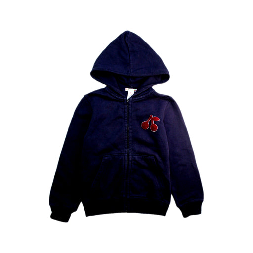 A Navy Hooded Sweatshirts from Bonpoint in size 8Y for girl. (Front View)