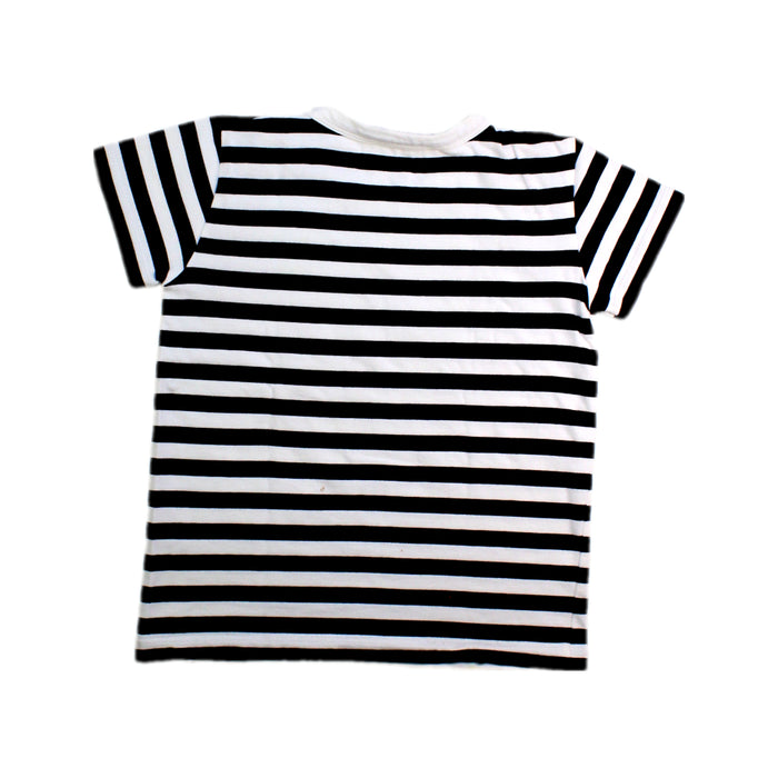 A Black Short Sleeve T Shirts from Agnes B Enfant in size 6T for neutral. (Back View)