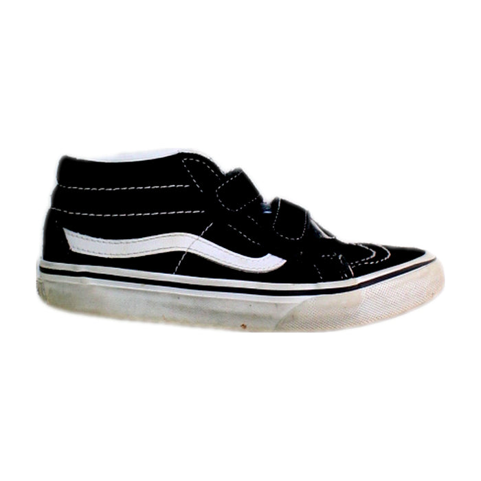 A Black Sneakers from Vans in size 6T for neutral. (Front View)