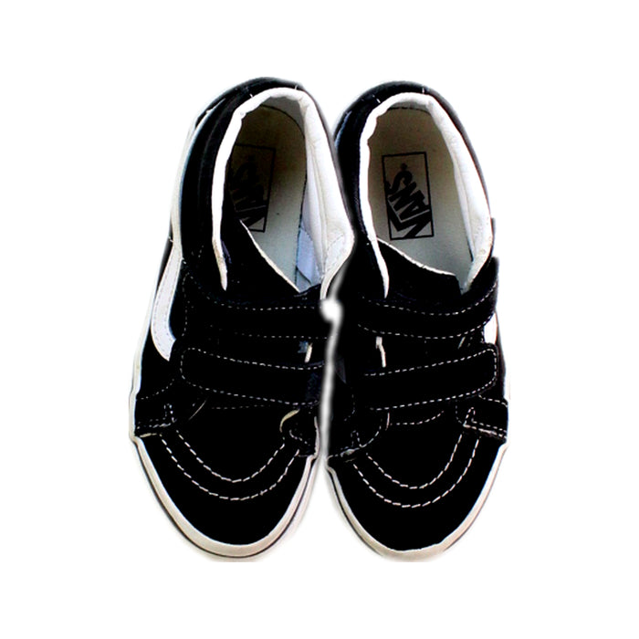 A Black Sneakers from Vans in size 6T for neutral. (Back View)