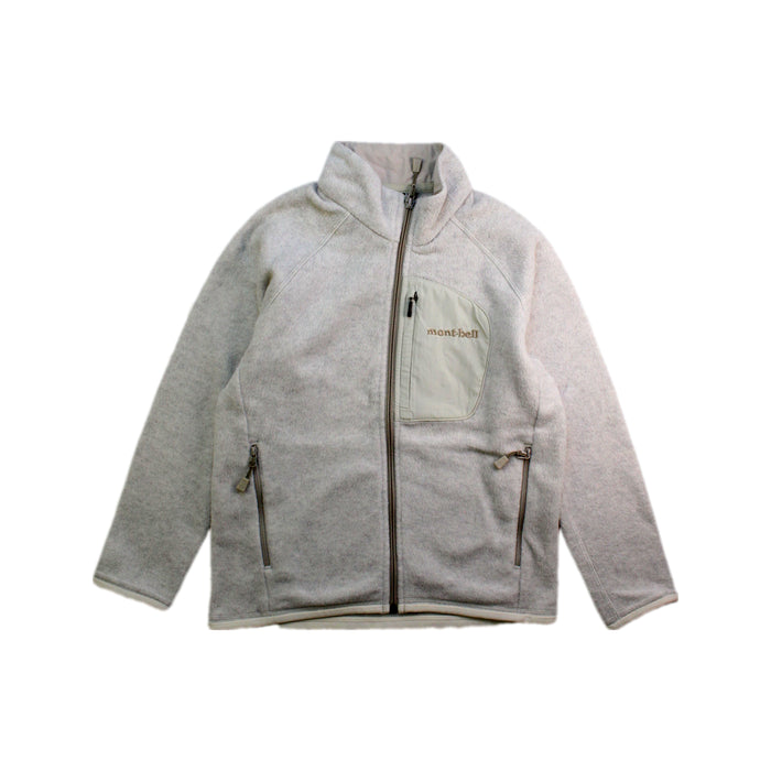A Grey Lightweight Jackets from Mont-bell in size 5T for neutral. (Front View)