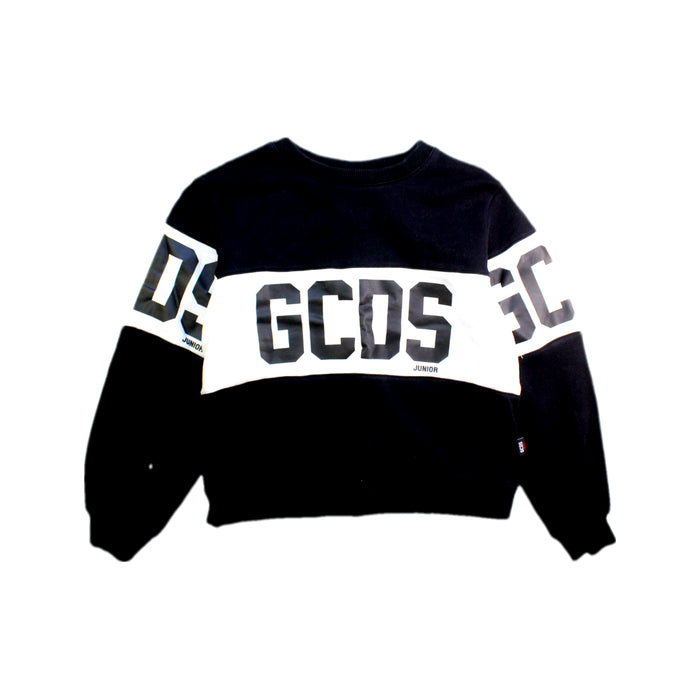 A Black Crewneck Sweatshirts from GCDS in size 8Y for boy. (Front View)