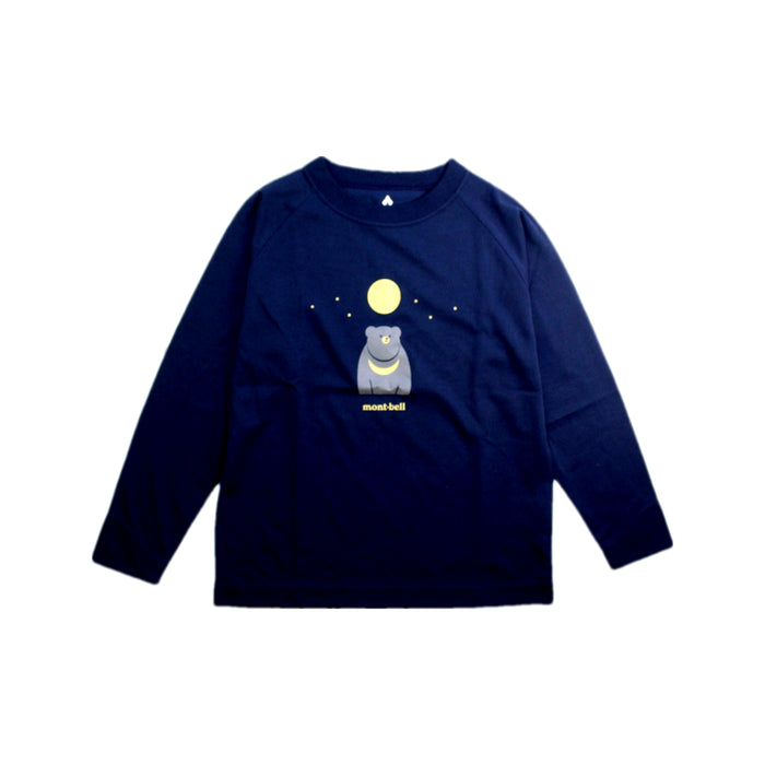 A Navy Long Sleeve T Shirts from Mont-bell in size 5T for boy. (Front View)