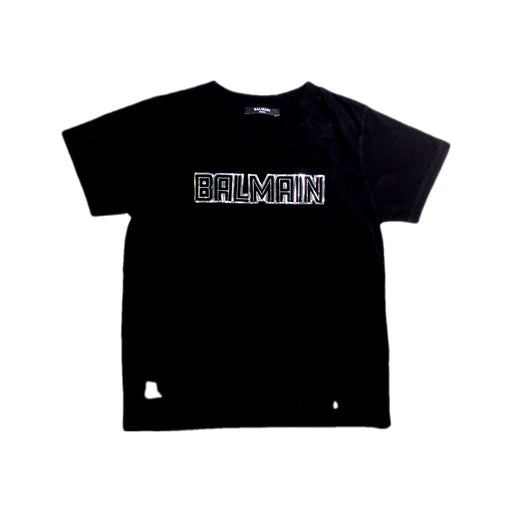 A Black Short Sleeve T Shirts from Balmain in size 6T for neutral. (Front View)