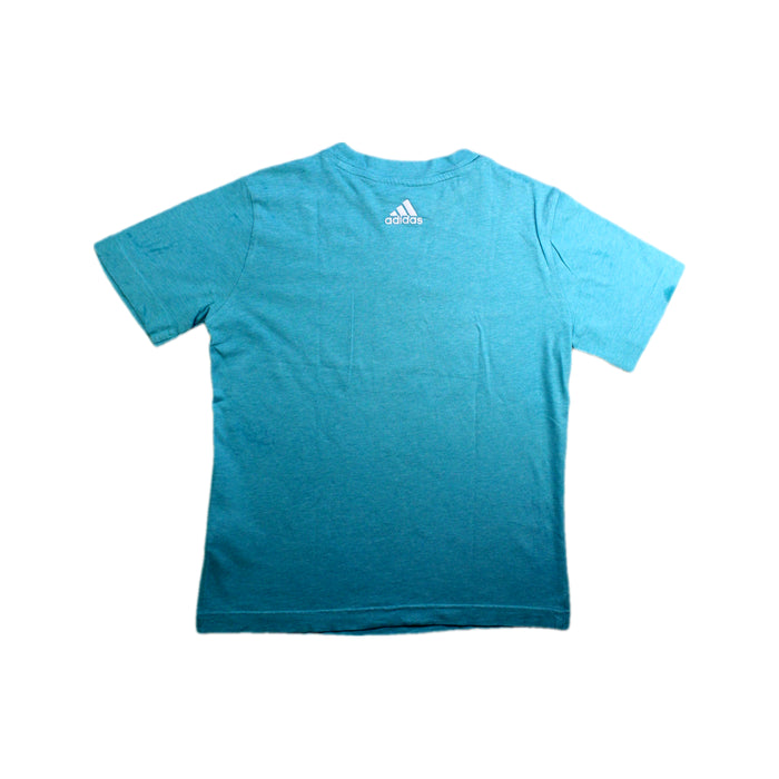 A Blue Short Sleeve T Shirts from Adidas in size 10Y for boy. (Back View)