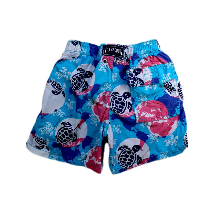 A Blue Swim Shorts from Vilebrequin in size 10Y for boy. (Back View)