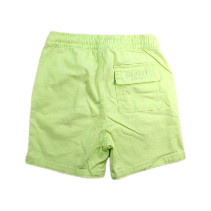 A Green Shorts from Seed in size 8Y for boy. (Back View)