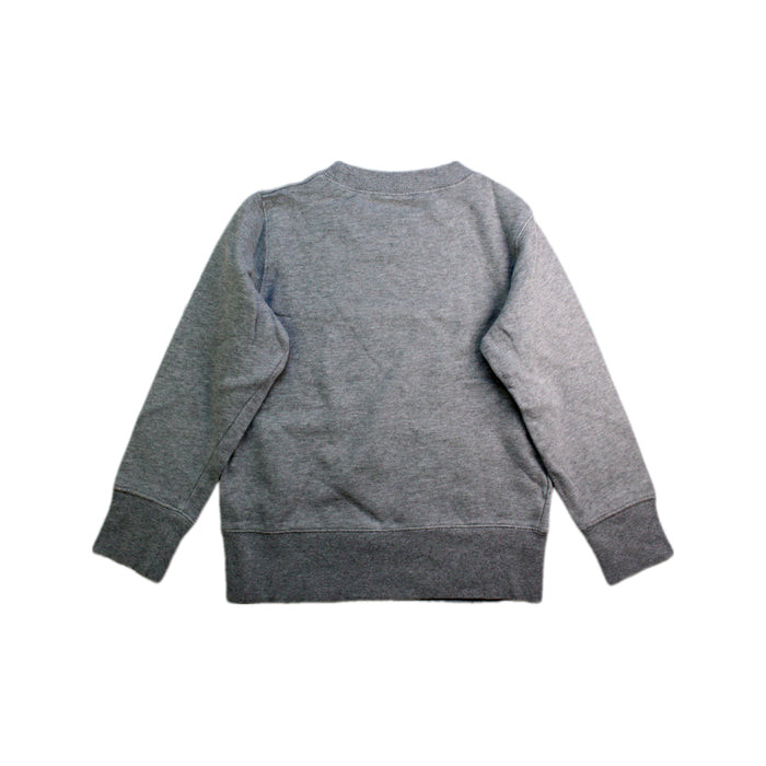 A Grey Crewneck Sweatshirts from Champion in size 10Y for boy. (Back View)